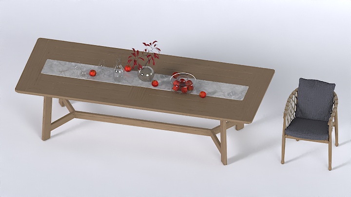 渲染模型_桌椅925