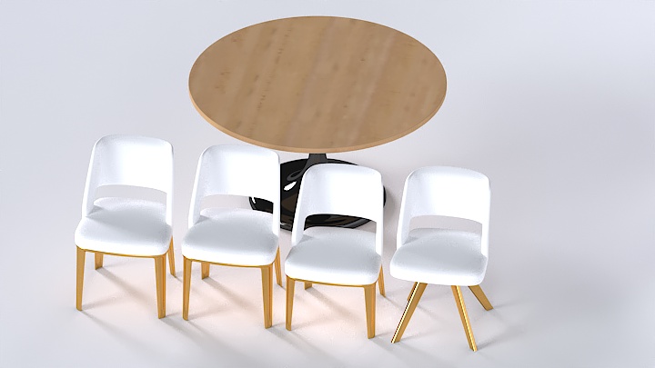 渲染模型_桌椅931