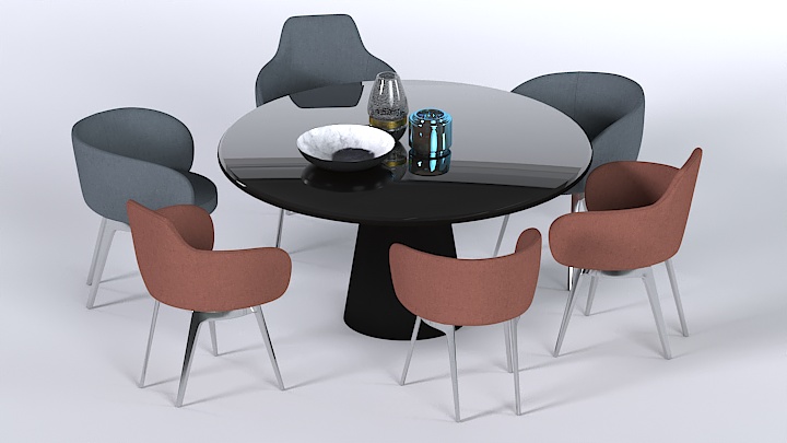 渲染模型_桌椅934