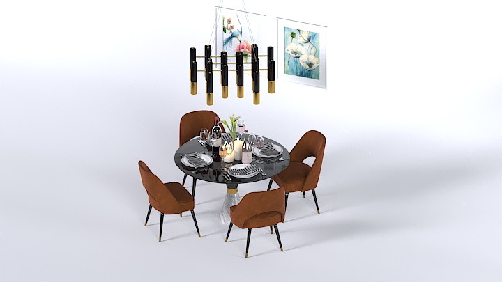 渲染模型_桌椅940