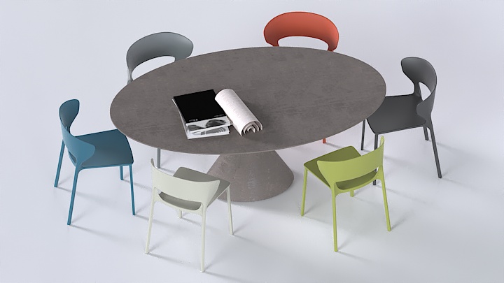 渲染模型_桌椅941