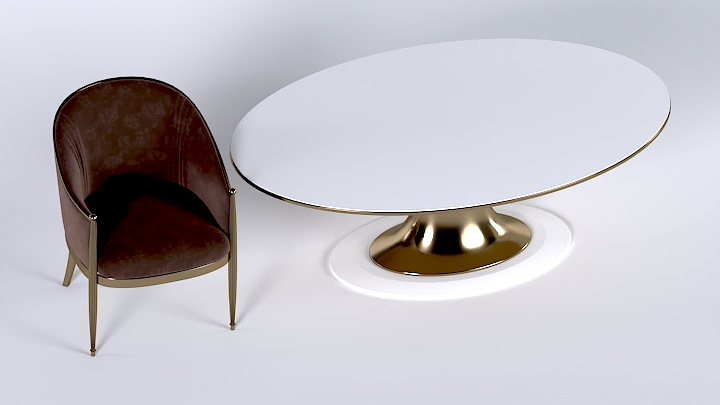 渲染模型_桌椅959