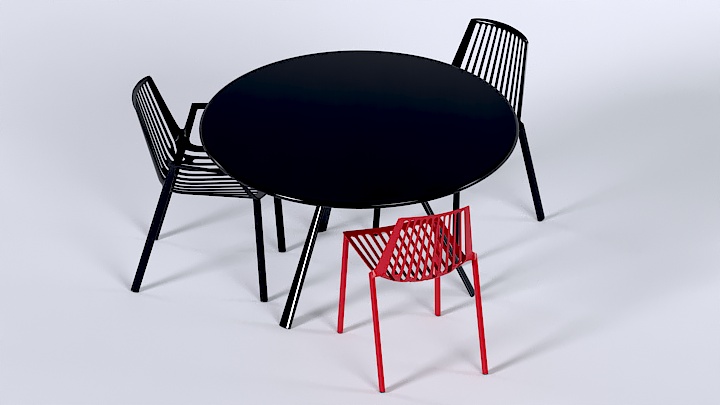 渲染模型_桌椅967