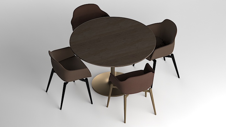 渲染模型_桌椅971