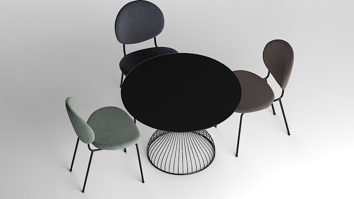 渲染模型_桌椅974