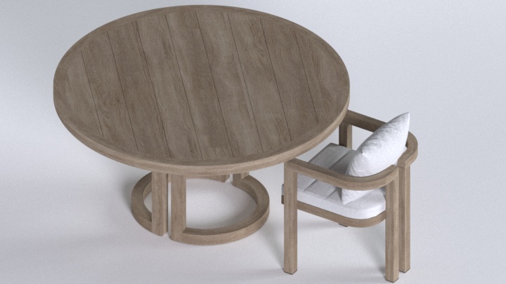 渲染模型_桌椅976