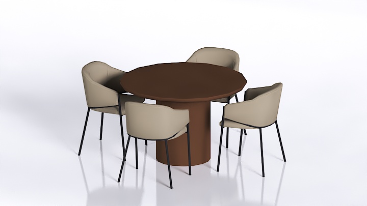 渲染模型_桌椅988