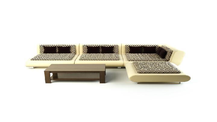 渲染模型_桌椅套件013