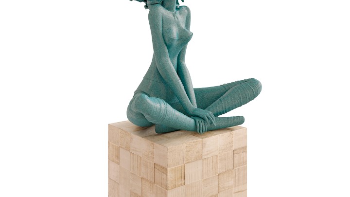 渲染模型_桌面雕塑摆件001