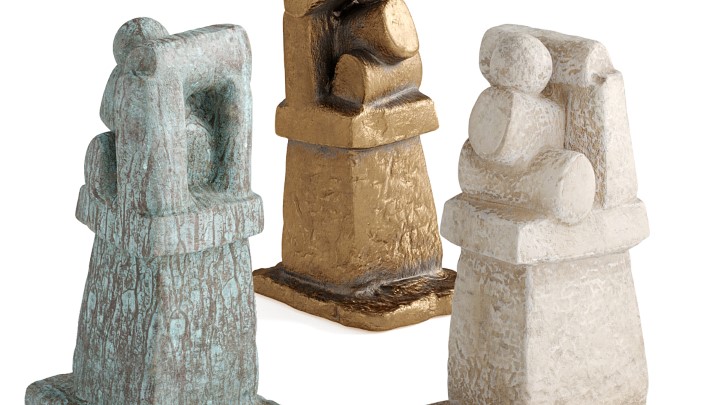 渲染模型_桌面雕塑摆件002