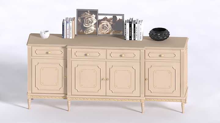 渲染模型_梳妆柜014