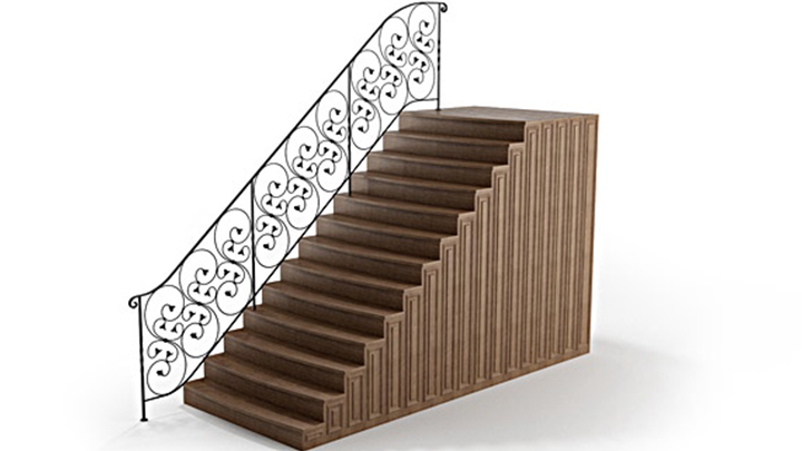 渲染模型_楼梯048