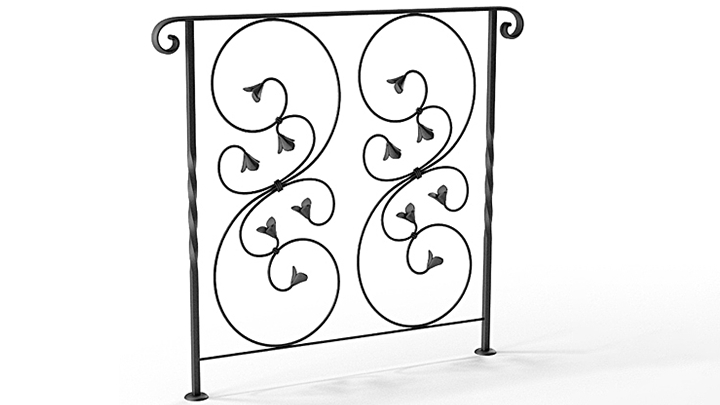 渲染模型_楼梯扶手003