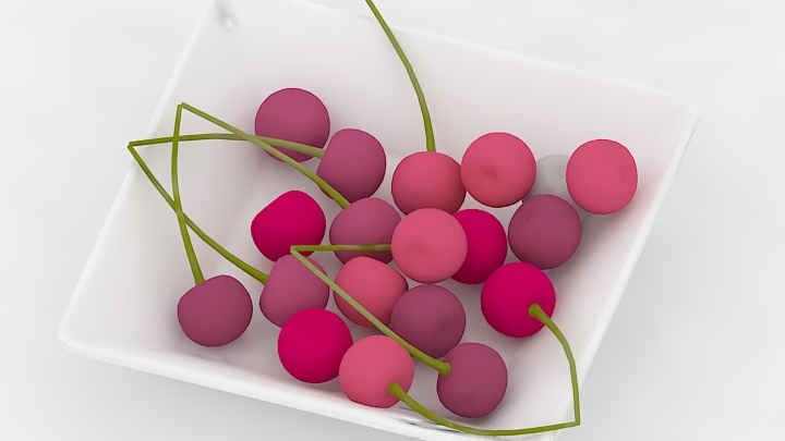 渲染模型_樱桃001