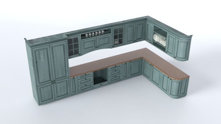 渲染模型_橱柜046