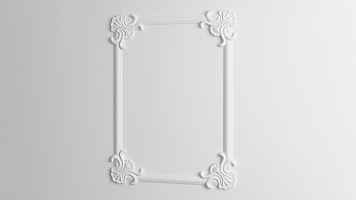 渲染模型_欧式石膏线条002