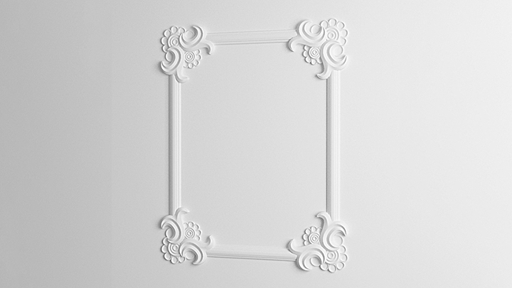 渲染模型_欧式石膏线条003