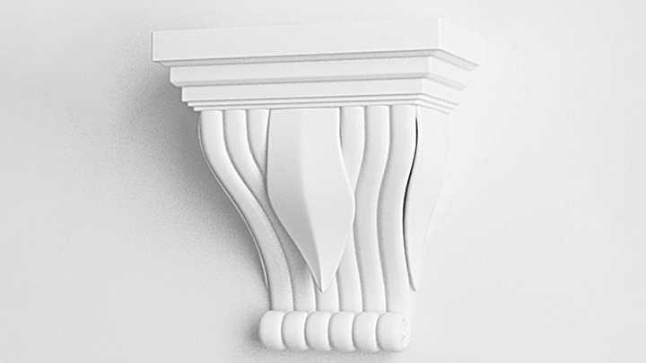 渲染模型_欧式石膏线条017