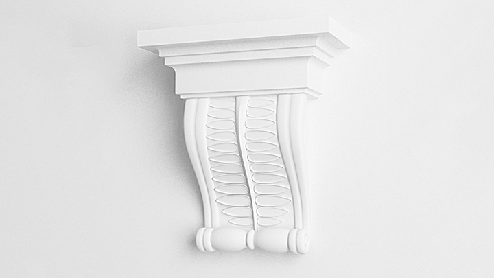 渲染模型_欧式石膏线条024