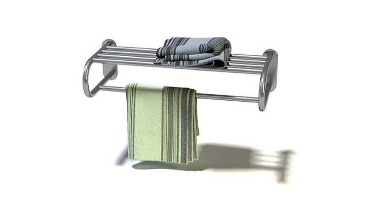 渲染模型_毛巾架024