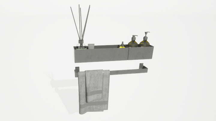 渲染模型_毛巾架032