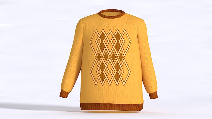 渲染模型_毛衣006