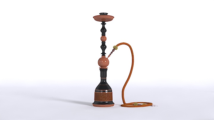 渲染模型_水烟设备001