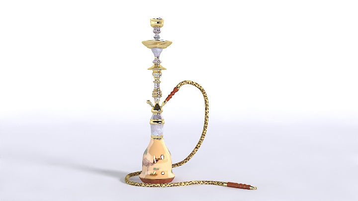 渲染模型_水烟设备033