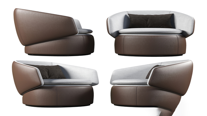 渲染模型_沙发3300