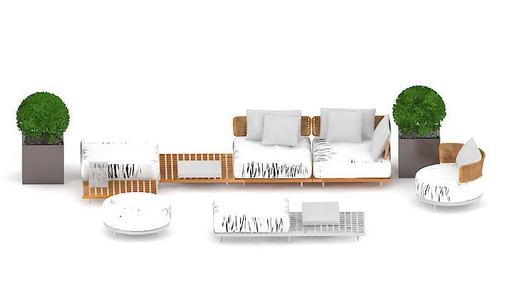 渲染模型_沙发3453