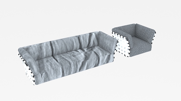 渲染模型_沙发3472