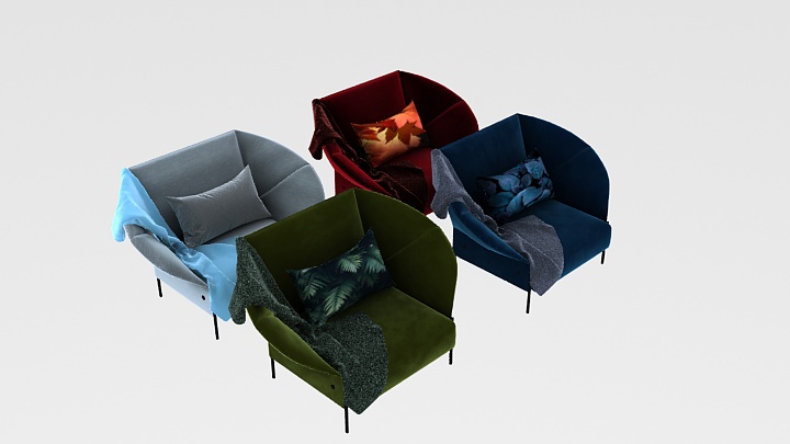 渲染模型_沙发3754