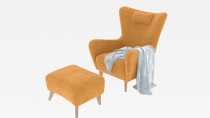 渲染模型_沙发3952