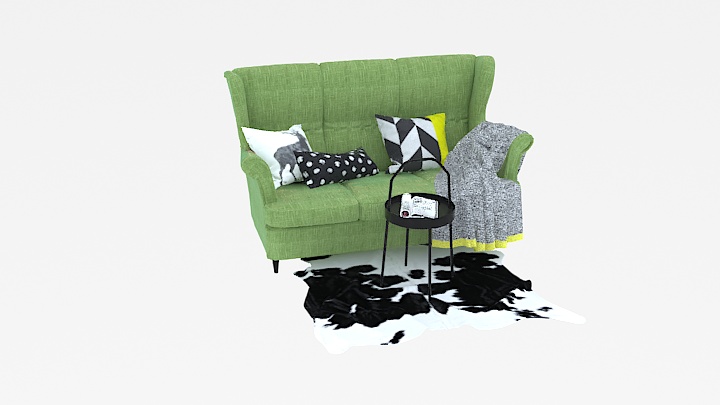 渲染模型_沙发4523