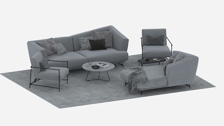 渲染模型_沙发4570