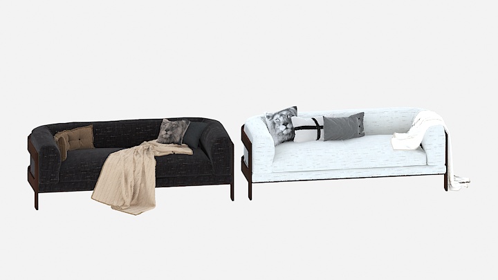 渲染模型_沙发4736