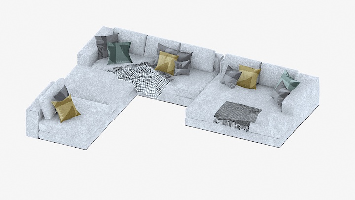 渲染模型_沙发4877