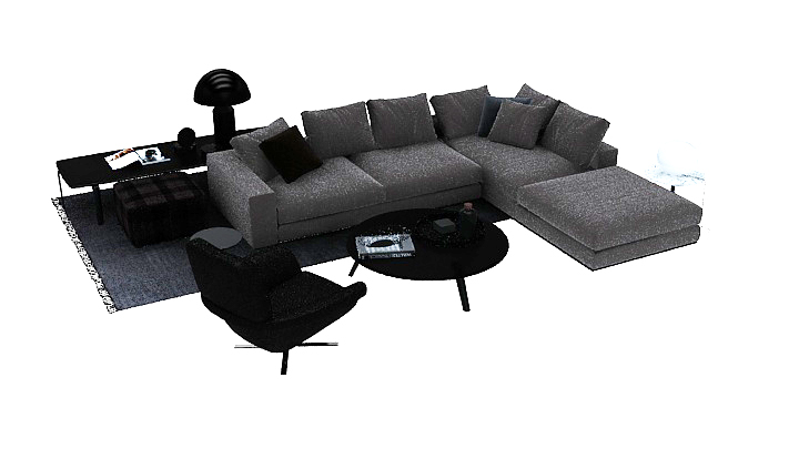 渲染模型_沙发4965