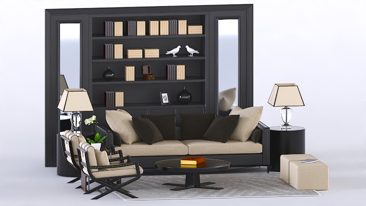 渲染模型_沙发5158