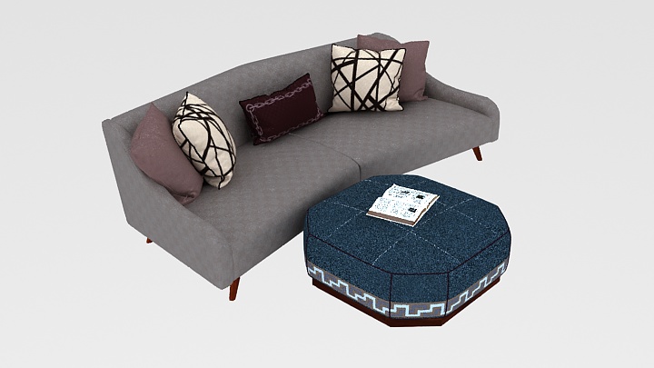 渲染模型_沙发5236