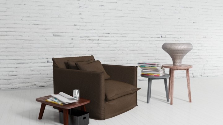 渲染模型_沙发家具组合012