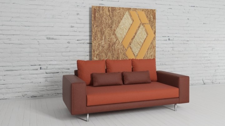 渲染模型_沙发家具组合038