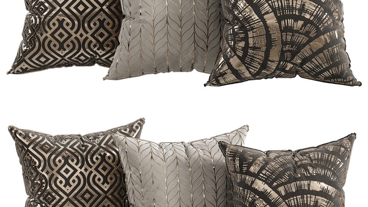 渲染模型_沙发抱枕001