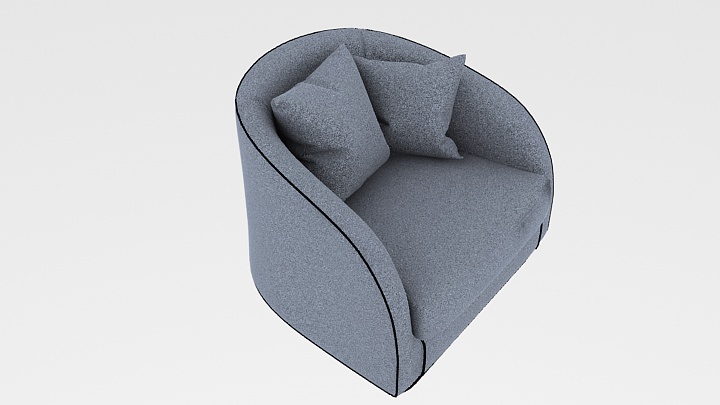 渲染模型_沙发椅122