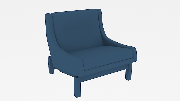 渲染模型_沙发椅138