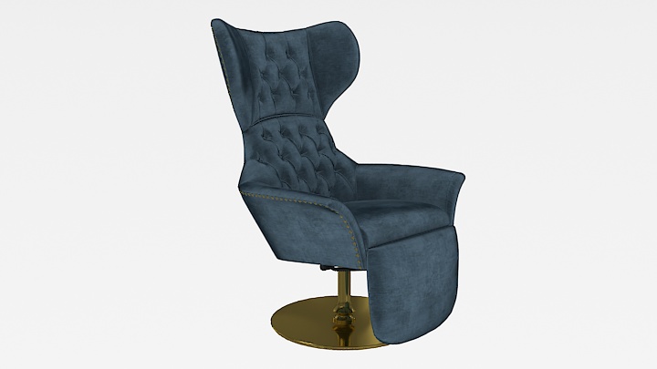 渲染模型_沙发椅166