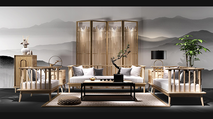 渲染模型_沙发组合009