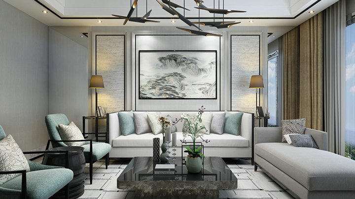 渲染模型_沙发组合020