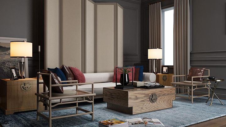 渲染模型_沙发组合029