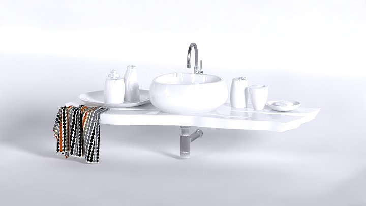 渲染模型_洗手池190